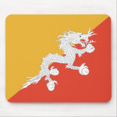 Patriotic Bhutan Flag Mousepad (Vorne)