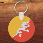 Patriotic Bhutan Flag Schlüsselanhänger (Vorderseite)