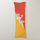 Patriotic Bhutan Flag Seitenschläferkissen (Vorderseite Vertikal)