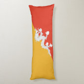 Patriotic Bhutan Flag Seitenschläferkissen (Rückseite (Vertikal))