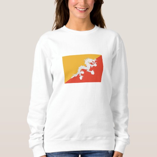 Patriotic Bhutan Flag Sweatshirt (Vorderseite)