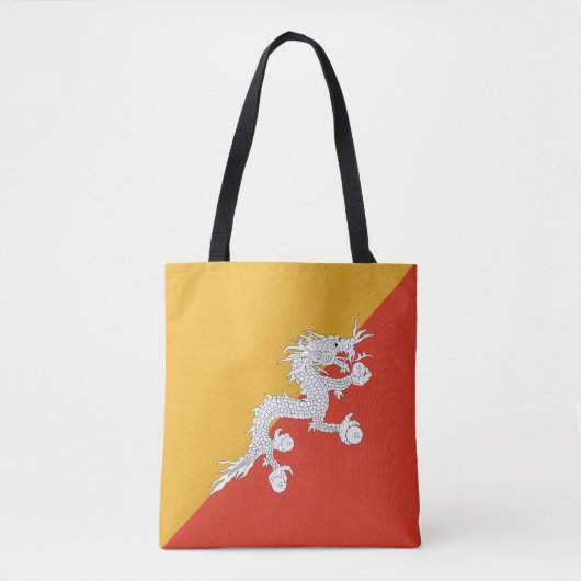 Patriotic Bhutan Flag Tasche (Vorderseite)