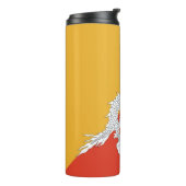 Patriotic Bhutan Flag Thermosbecher (Nach links gedreht)