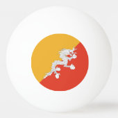 Patriotic Bhutan Flag Tischtennisball (Vorderseite)