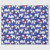 Patriotic Bichon Frise Geschenkpapier (Flach)