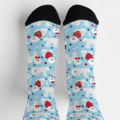 Patriotic Bichon Frise Socken (Oben)