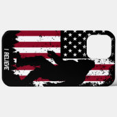 Patriotic Bigfoot Case-Mate iPhone Hülle (Rückseite (Horizontal))
