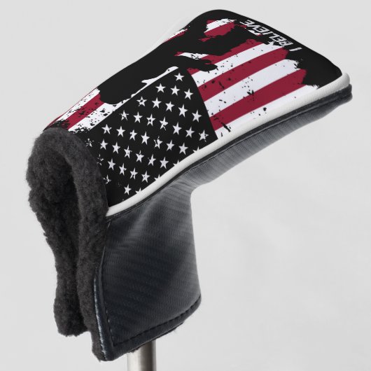 Patriotic Bigfoot Golf Headcover (3/4 Vorderseite)