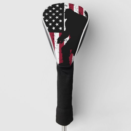 Patriotic Bigfoot Golf Headcover (Vorderseite)