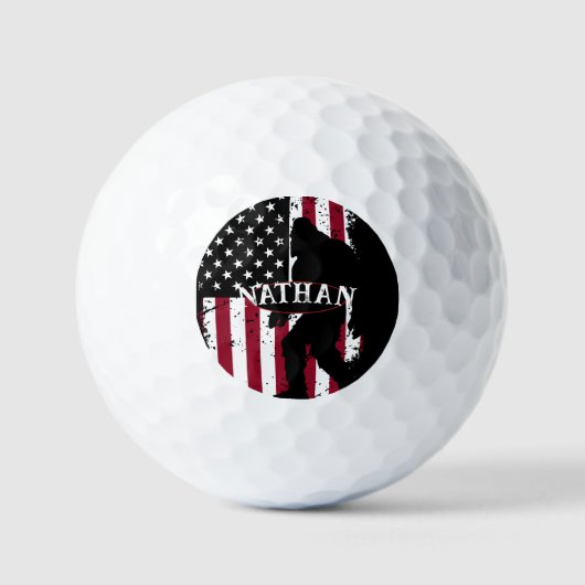 Patriotic Bigfoot Golfball (Vorderseite)