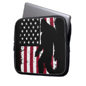 Patriotic Bigfoot Laptopschutzhülle (Vorderseite Links)