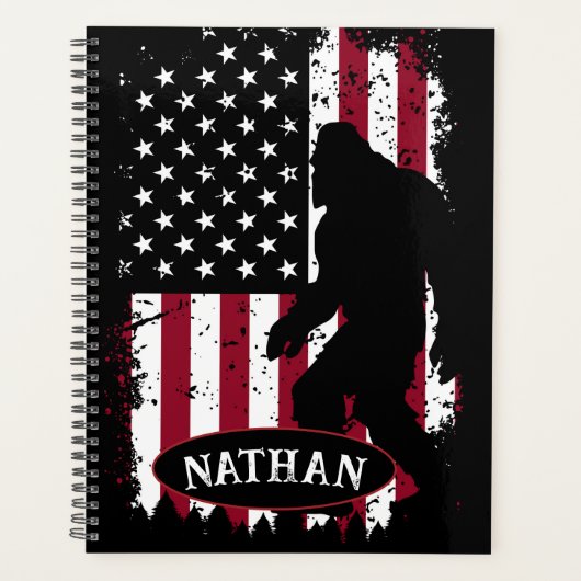 Patriotic Bigfoot Planner Planer (Vorderseite)