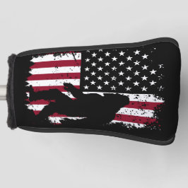 Patriotic Bigfoot Putter Cover Golf Headcover