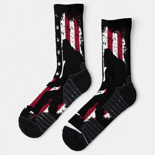 Patriotic Bigfoot Socken (Links)