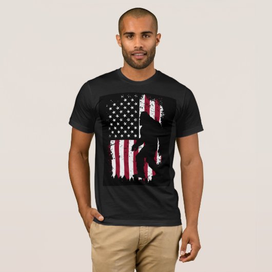 Patriotic Bigfoot T-Shirt (Vorne ganz)