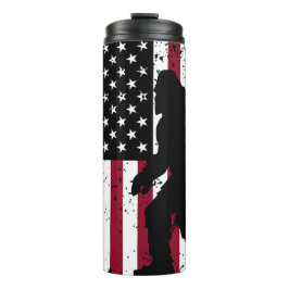 Patriotic Bigfoot Thermosbecher