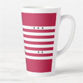 Patriotic Bikini Atoll Flag Latte Tasse (Rechts)