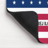 Patriotic Bikini Atoll Flag Mouse Pad Mousepad (Ecke)