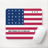 Patriotic Bikini Atoll Flag Mouse Pad Mousepad (Mit Mouse)