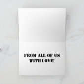 Patriotic Birthday ~ Card Red White Blue Karte (Innenseite)