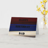 Patriotic Birthday ~ Card Red White Blue Karte (Gelbe Blume)
