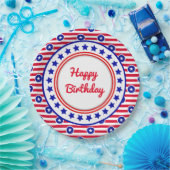 Patriotic Birthday Pappteller (Party)
