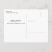 Patriotic Birthday Party USA Flag Einladungspostkarte (Rückseite)