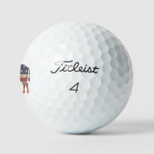 Patriotic Bison Golf Balls Golfball (Logo)