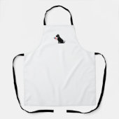 Patriotic Black Lab Silhouette American Flag Schürze (Vorderseite)