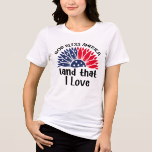 Patriotic Bloom Tri-Blend Shirt