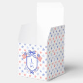 Patriotic Blue and Red Stars Geschenkschachtel (Geöffnet)