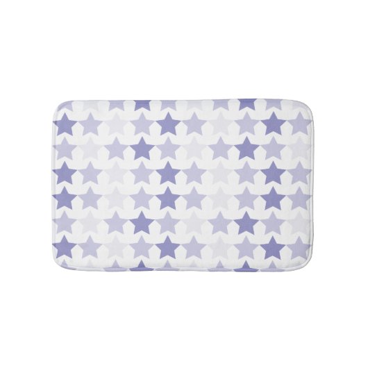 Patriotic Blue Ombre Stars Badematte (Vorderseite)
