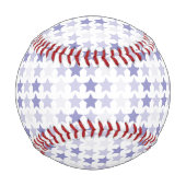 Patriotic Blue Ombre Stars Baseball (Rückseite)