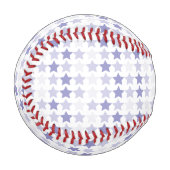 Patriotic Blue Ombre Stars Baseball (Vorderseite Links)