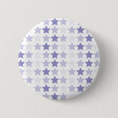 Patriotic Blue Ombre Stars Button (Vorderseite)