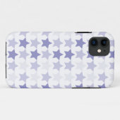 Patriotic Blue Ombre Stars Case-Mate iPhone Hülle (Rückseite (Horizontal))