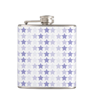 Patriotic Blue Ombre Stars Flachmann