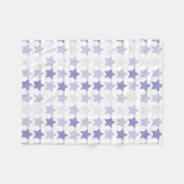 Patriotic Blue Ombre Stars Fleecedecke (Vorderseite (Horizontal))