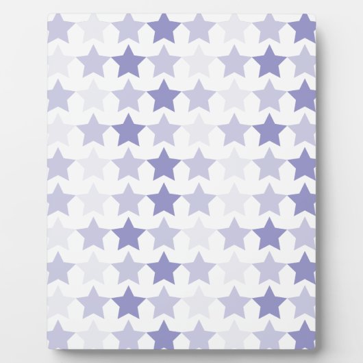 Patriotic Blue Ombre Stars Fotoplatte (Vorderseite)