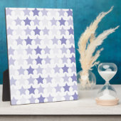 Patriotic Blue Ombre Stars Fotoplatte (Seite)