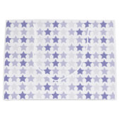 Patriotic Blue Ombre Stars Große Geschenktüte (Vorderseite)