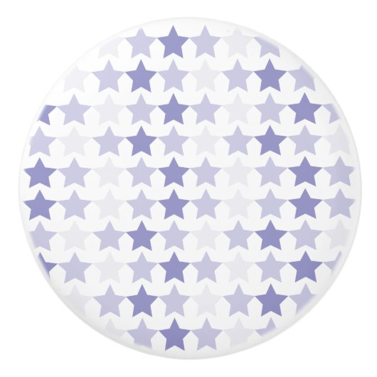 Patriotic Blue Ombre Stars Keramikknauf (Vorderseite)