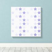 Patriotic Blue Ombre Stars Leinwanddruck (Insitu (Holzboden))