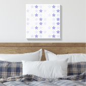 Patriotic Blue Ombre Stars Leinwanddruck (Insitu (Schlafzimmer))