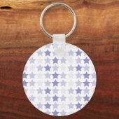 Patriotic Blue Ombre Stars Schlüsselanhänger (Vorderseite)