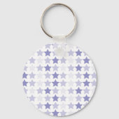 Patriotic Blue Ombre Stars Schlüsselanhänger (Rückseite)