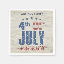 Patriotic Blue Red Stars Streifen | 4. Juli