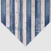 Patriotic Blue Stripe Wood Seidenpapier (Ausschnitt)