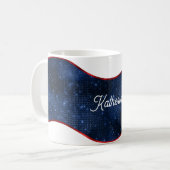 Patriotic Blue Wave Kaffeetasse (Vorderseite Links)