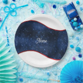 Patriotic Blue Wave Pappteller (Party)